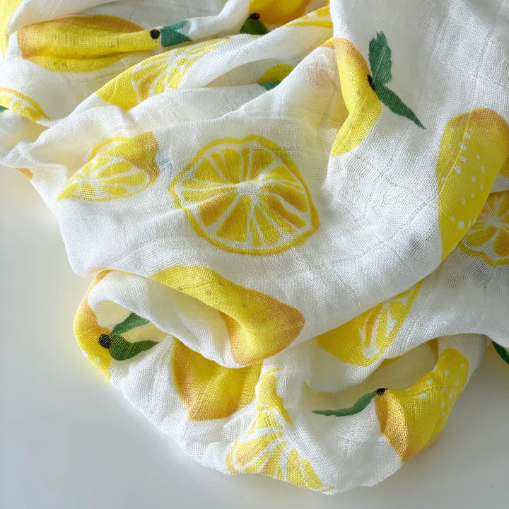 Bamboo Muslin Wrap - Lemon