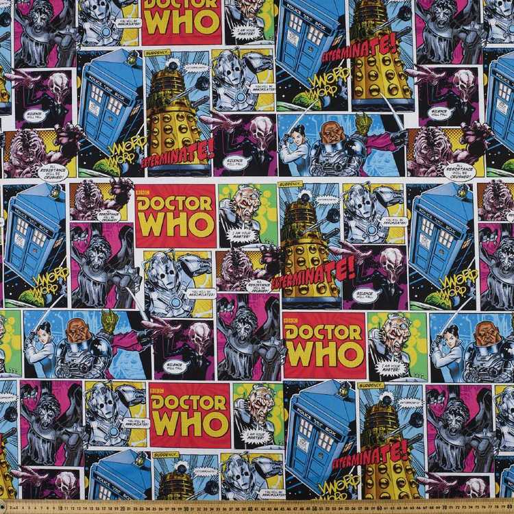 Cotton Fabric Doctor Who 50x55cm FQ