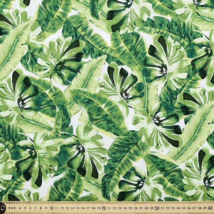 Cotton Poplin Fabric Greenhouse Green 50x55cm FQ