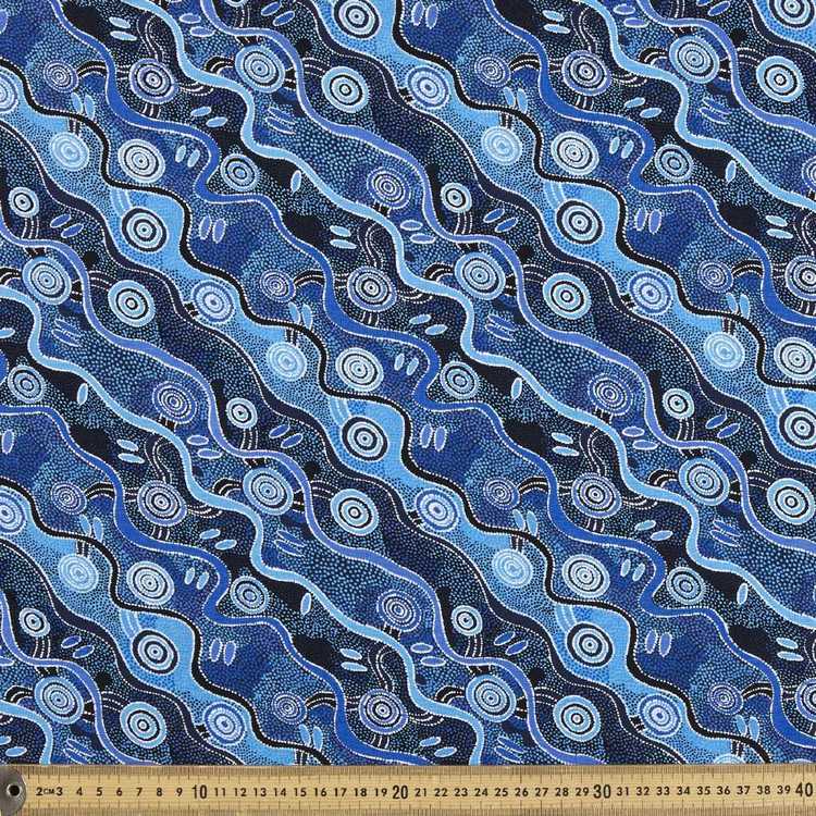 Cotton Poplin Fabric Jijaka Desert Tracks 50x55cm FQ