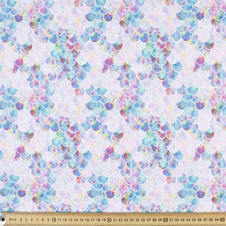 Cotton Poplin Fabric Mermaid 50x55cm FQ