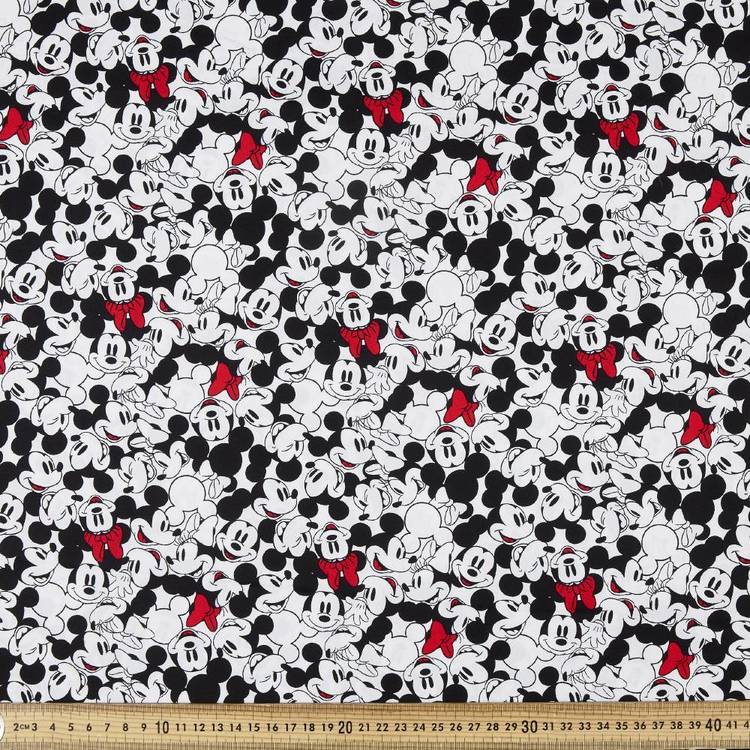 Cotton Fabric Mickey & Minnie 50x55cm FQ