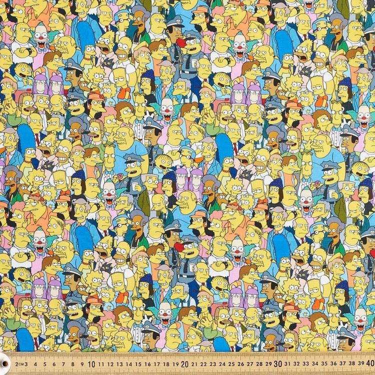 Cotton Fabric The Simpsons 50x55cm FQ