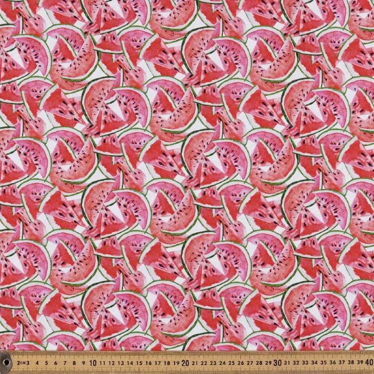 Cotton Poplin Fabric Watermelon 50x55cm FQ